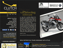 Tablet Screenshot of clutchmototours.com